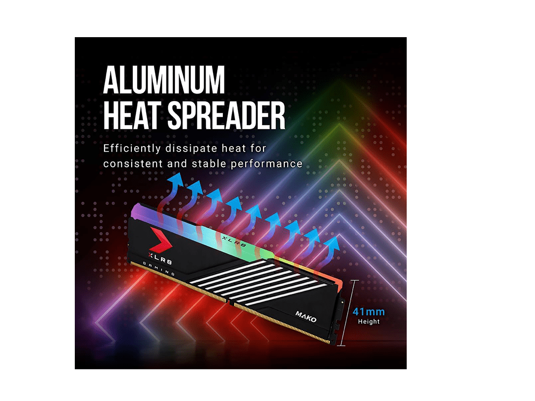 PNY 32GB XLR8 Gaming Epic-X RGB DDR5 6400 MHz UDIMM Desktop Memory Kit (2 x 16GB) in Qatar PNY 32GB XLR8 Gaming Epic-X RGB DDR5 6400 MHz UDIMM Desktop Memory Kit (2 x 16GB) in Qatar
